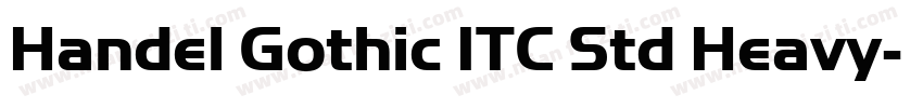 Handel Gothic ITC Std Heavy字体转换